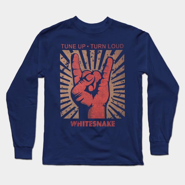 Tune up . Turn loud WhiteSnake Long Sleeve T-Shirt by MenGemeyMashkan